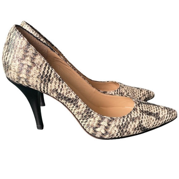 TALBOTS | Genuine Leather Snakeskin Heels | Size 6AA - Picture 1 of 14
